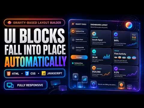Gravity Based Layout Builder With Html Css Javascript