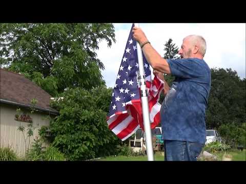 Harbor Freight Flag Pole Unboxing and Install