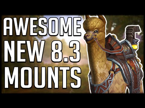 ALL NEW MOUNTS IN PATCH 8.3 - The Alpacas Are HERE | WoW BfA