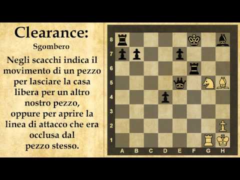 Dizionario di Scacchi - Clearance / Sgombero - 33