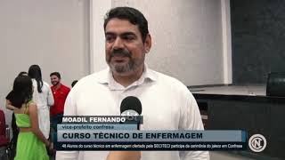 Vice-prefeito Moadil Fernando participou do Curso técnico de enfermagem em Confresa.