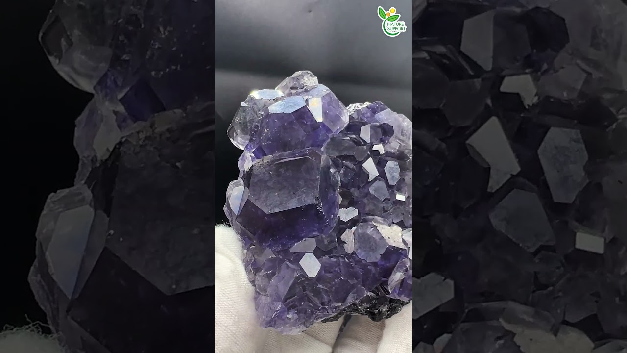 魂の浄化石☆パープルフローライト Fluorite【Mineral Stone】#Shorts