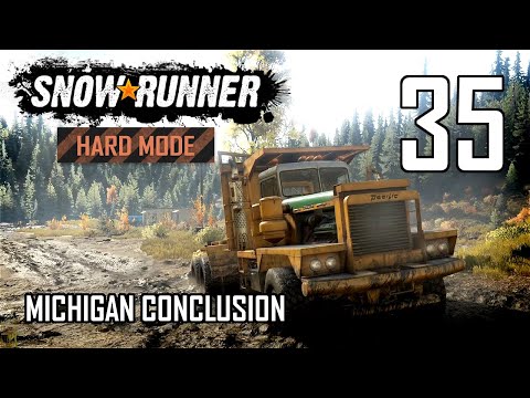 SnowRunner Hard Mode Strategic Walkthrough Ep 35 - Michigan Conclusion
