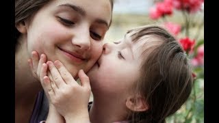 cute, kids show love in amazing way