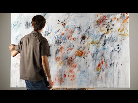 painter Francesco D'Adamo - Passato Prossimo, 2022 (Abstract Expressionism, Lyrical Abstraction)