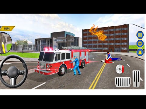 Rescue Fire Truck Simulator 3D - Emergency Firefighter Rescue Game - Android Gameplay #50