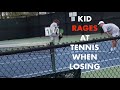 KID RAGES AT TENNIS WHEN LOSING
