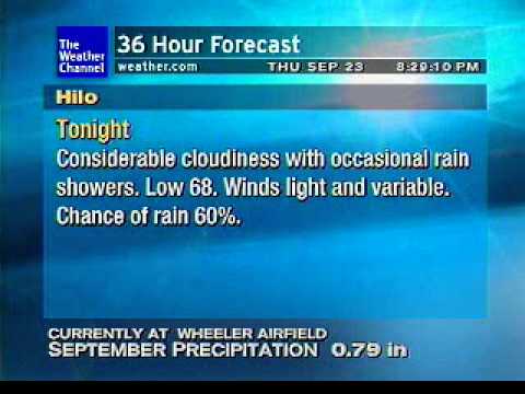 Hilo, Hawaii - Weatherstar XL - 9/23/2010