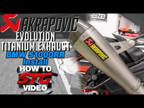 2018 BMW S1000RR Akrapovic Evolution Titanium Exhaust Instl.2020 Project Bike | Sportbike Track Gear