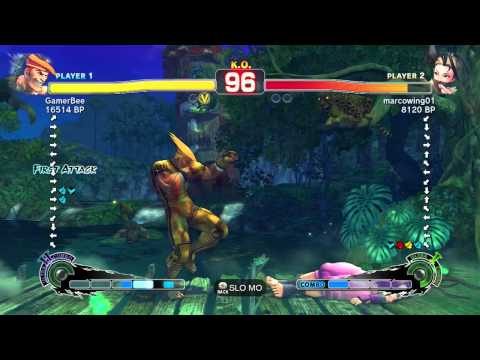 SSF4 - GamerBee (Adon) vs. marcowing01 (Ibuki)