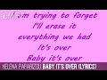 Helena Paparizou - Baby It's Over (Lyrics) 