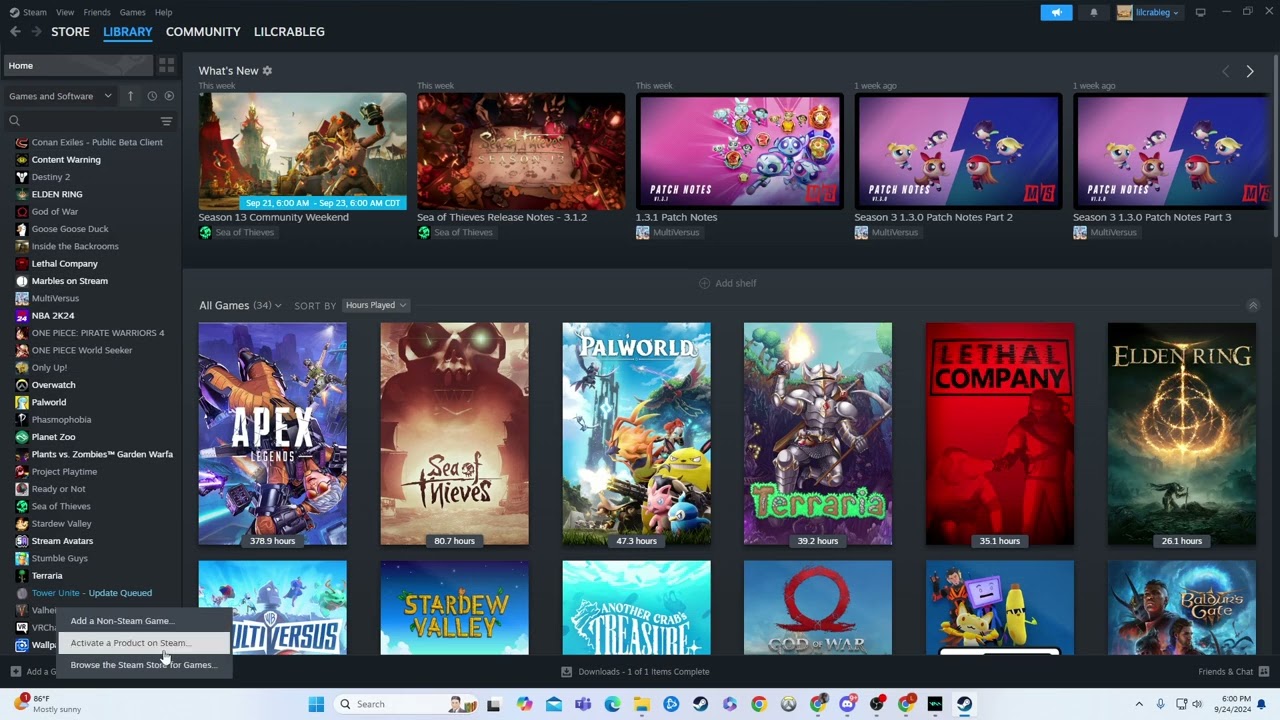 How to Activate Key on Steam