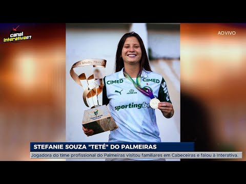 Exclusivo: Teté, atacante do Palmeiras, fala da carreira em entrevista à Interativa FM