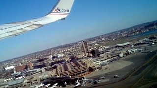 preview picture of video 'American Airlines takeoff from Boston Logan Airport 4/7/12'