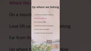 Up where we belong | Joe Cocker, Jennifer Warnes #lyrics #music #pop #song