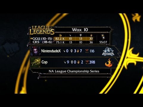 Recap: GGU v CRS - LCS 2013 NA Spring W10D1