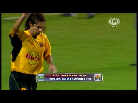 Gol de Ariel Grazziani Boca Juniors vs Barcelona Copa Libertadores 2003
