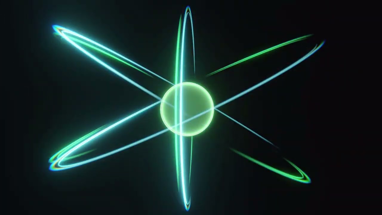 Atom. Atom free Looping animation in 4K  60 FPS. #atom #physics