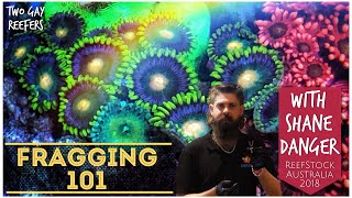 Fragging 101 with Shane Danger at ReefStock Australia 2018 - Frag Demo with Zoas, Monti, Acro & More