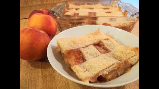 Peach Cobbler with Frozen Peaches and Pie Crust 🍑🍑🥧🥧