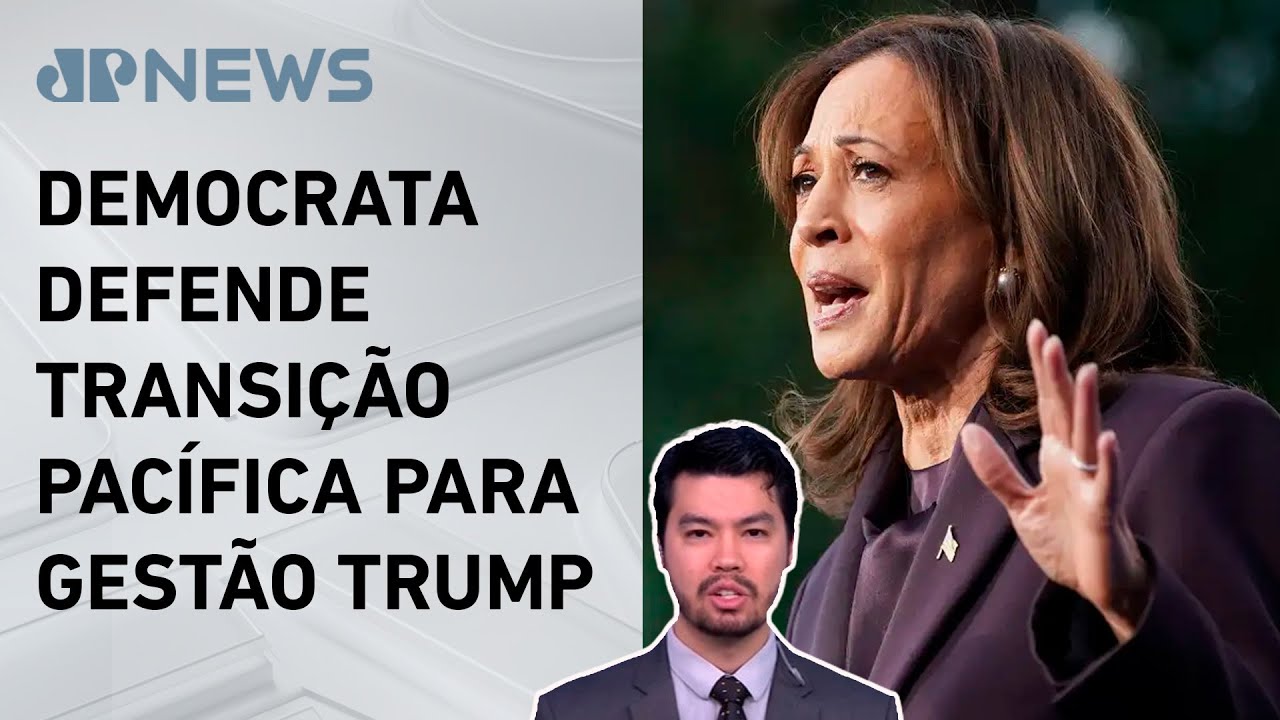 Kamala Harris reconhece derrota em discurso nos EUA; Nelson Kobayashi comenta