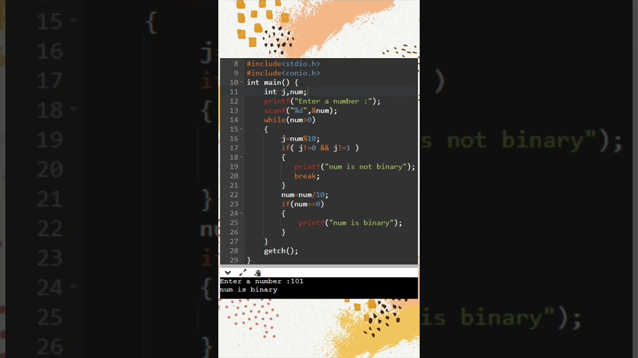 C program to check binary number //  C programming // C tutorials