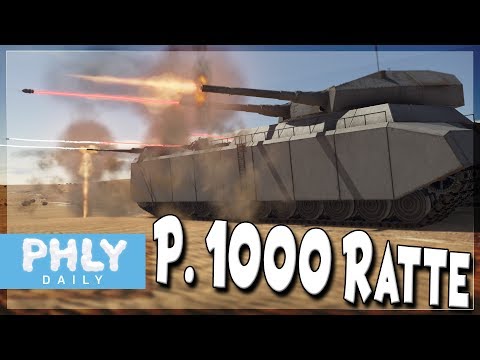 GERMANY'S COLOSSAL  TANK P. 1000 RATTE ( War Thunder P.1000 Ratte Gameplay)