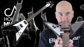 Video thumbnail for The Metal Master 2018 Gibson Flying V in Aged Cherry by C. A. House Music
