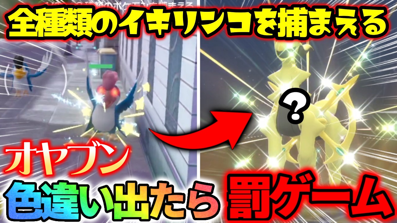 【神回】オヤブン色違いイキリンコが光ったら罰ゲーム【レジェンズZA】