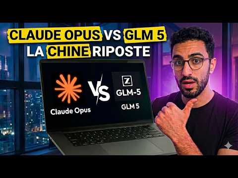 Miniature de la vidéo YouTube - Test GLM5 vs Claude Opus