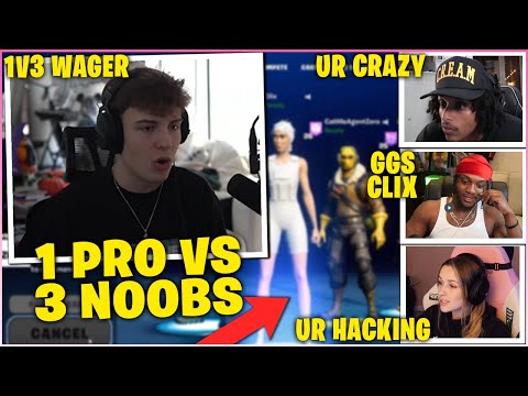 CLIX Gets CHALLENGED by YOURRAGE & AGENT00 To A 1v3 Boxfight WAGER Then This HAPPENED! (OG Fortnite)