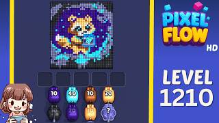 Pixel Flow Level 1210 Solution Walkthrough