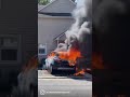 Car fire with exposure to home. #workingfire