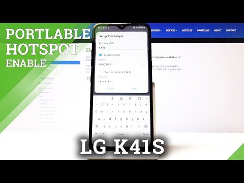 How to Enable Portable Hotspot in LG K41s – Enter Hotspot Settings