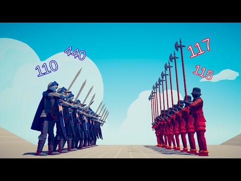MELEE TOURNAMENT 10x vs 10x With DMG INDICATOR Part 1 - Totally Accurate Battle Simulator | TABS
