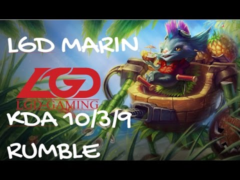 LGD MaRin RUMBLE vs GANGPLANK Top - Patch 6.24 KR Ranked