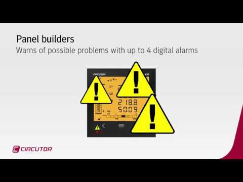 Video Analizor de retea multi functional cu montaj pe usa tablou electric