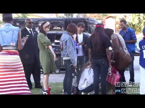 130512 T-ara N4 + Dani #3 @ Chris Brown MV Shoot