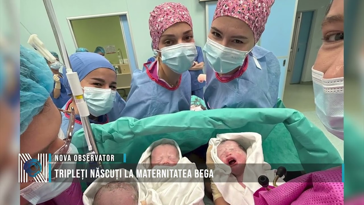 Tripleți născuți la Maternitatea Bega