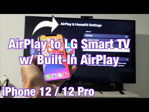 iPhone 12: AirPlay to LG Smart TV Wirelessly (Screen Mirror)