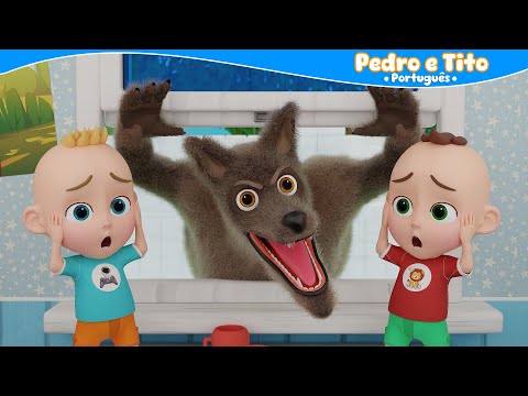 Lobo Mau pega esses meninos! - Pedro e Tito | Vídeo Infantil | Português
