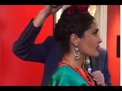 ¡Salma Hayek en México! La famosa actriz veracruzana visita la Casa Azul de Frida Kahlo en CDMX