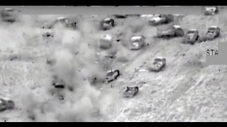 Combat cam: Iraqi aviation annihilates ISIS convoy of 700 vehicles fleeing Fallujah