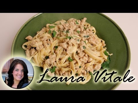 Light Fettuccine Alfredo Recipe - Laura Vitale - Laura in the Kitchen Episode 308