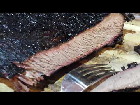 Angus beef brisket salt and pepper smoked