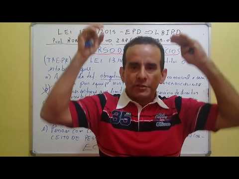 Questão 1  - LEGISLAÇÃO APLICADA À EBSERH - Lei 13.146/2015 - PROF. RONILSON MENDES