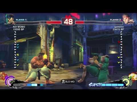 Daigo [Ryu] vs AOI MOMO [Bison] SSF4 Japanese Online Ranked Matches - TRUE-HD