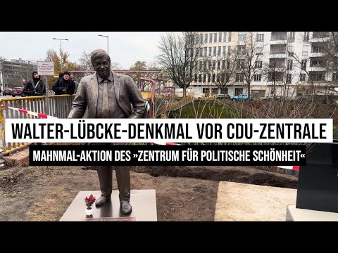 December 2, 2025 Berlin Walter Lübcke Memorial CDU Party Headquarters Center for Political Beauty...