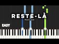 Rhema Loseke - Reste-là | EASY PIANO TUTORIAL BY Extreme Midi