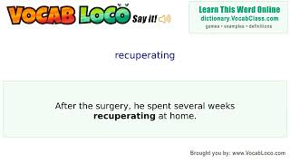 Video thumbnail for recuperating